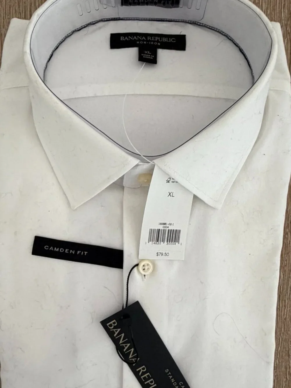 New With Tags - Banana Republic White Camden Fit Dress Shirt - XL - Regular Fit